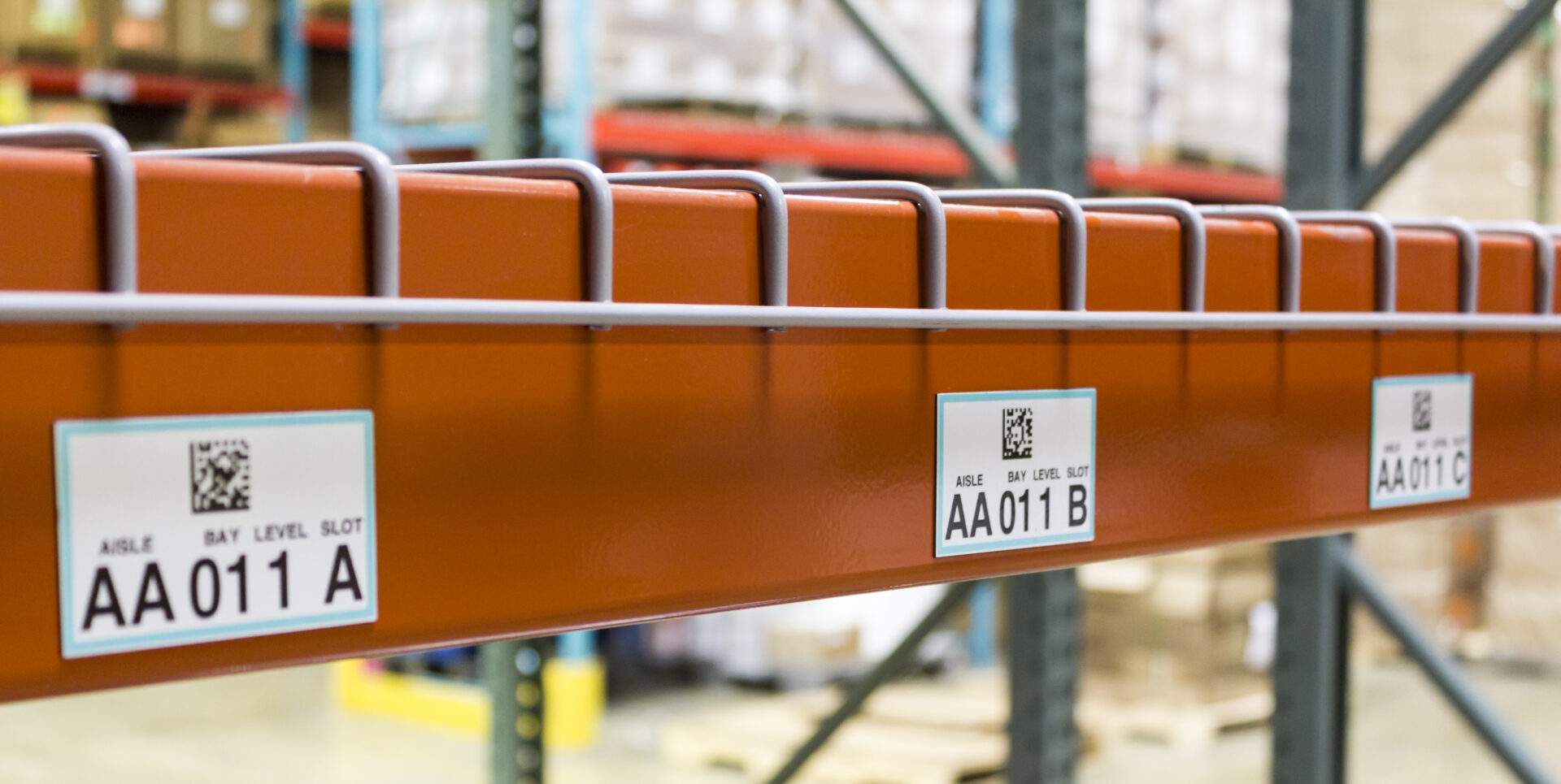 2D sequential barcodes on a rack
