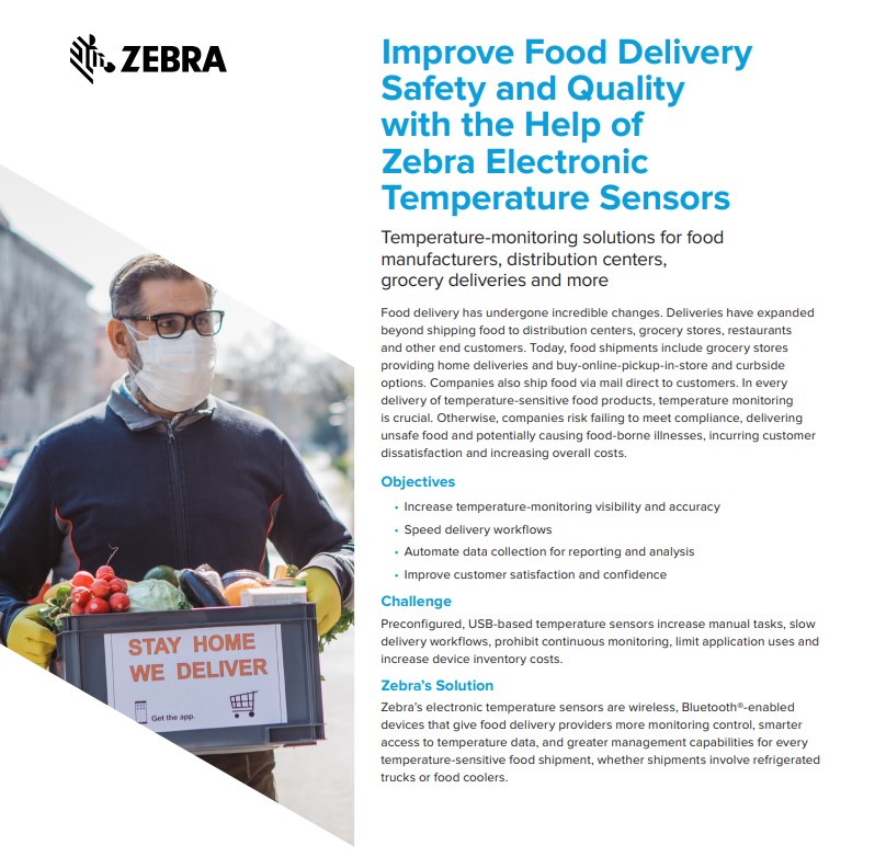 Cover Improve food delivery safety and quality