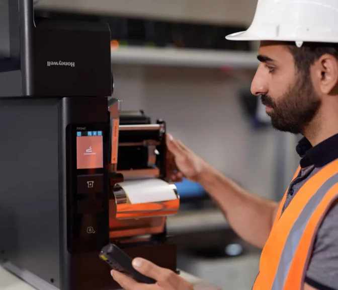 Honeywell ribbon in printer