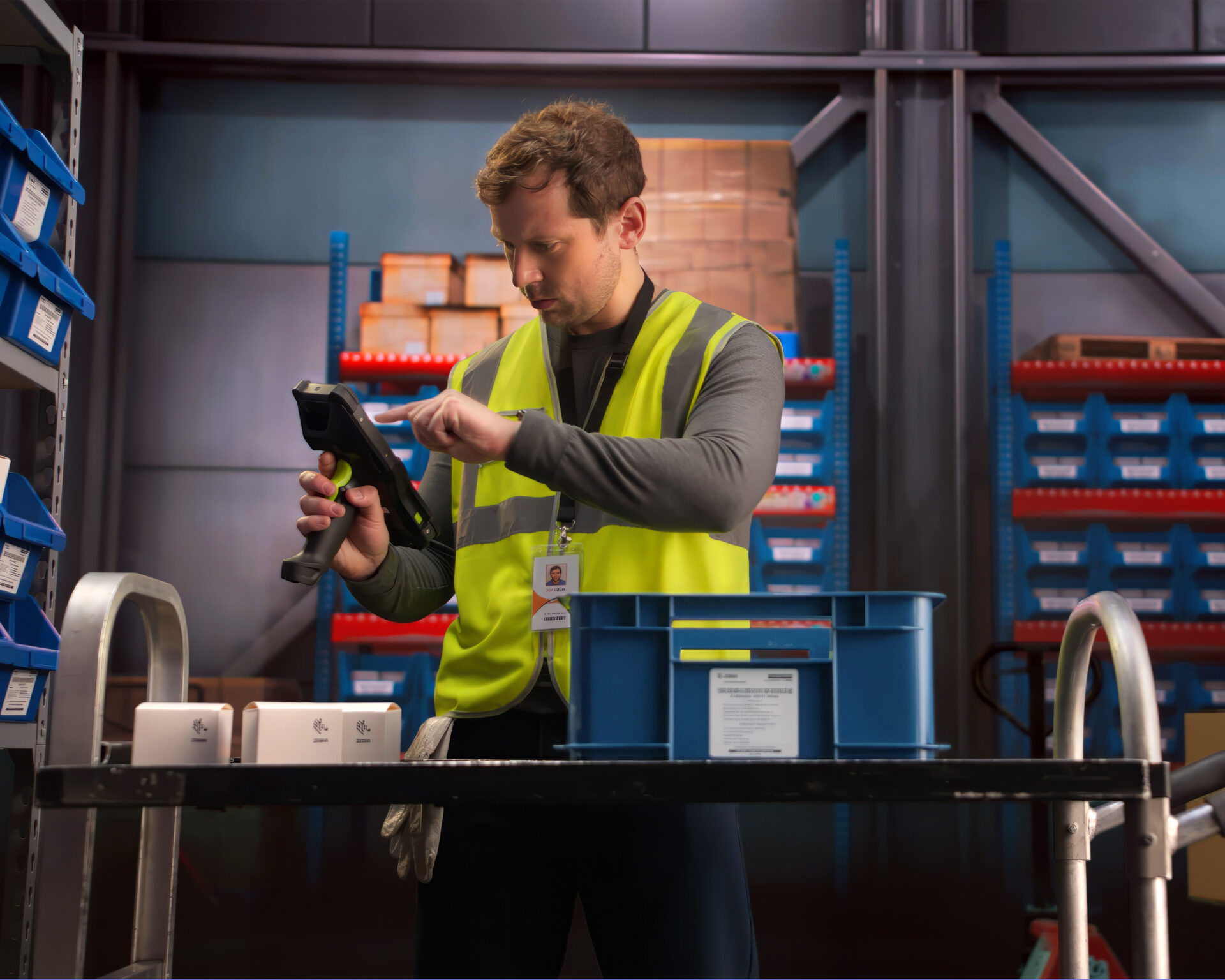Man using MC9400