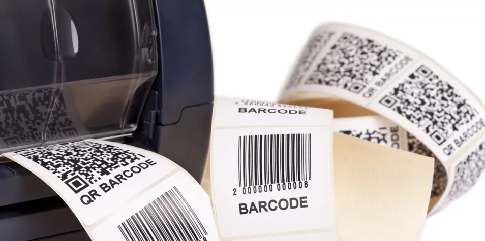 1D and 2D printed labels