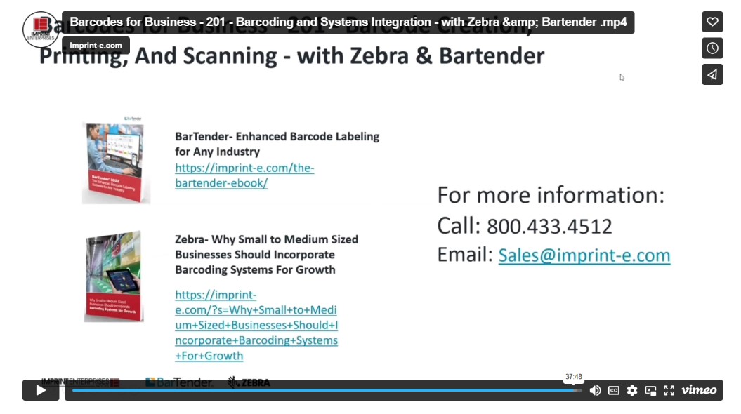 end title screen of the webinar