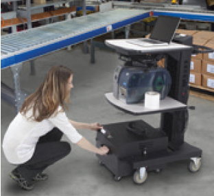 Women using a Newcastle Mobile Power Cart